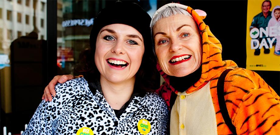 Collectors on Onesie Day