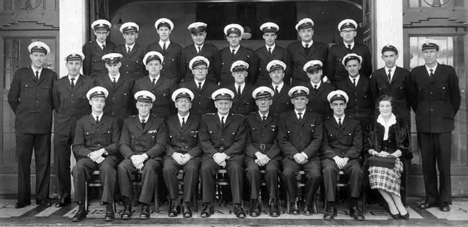 Group photo of Wellington Free's 1964 staff
