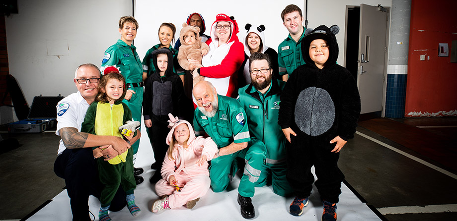 Onesie Day photoshoot