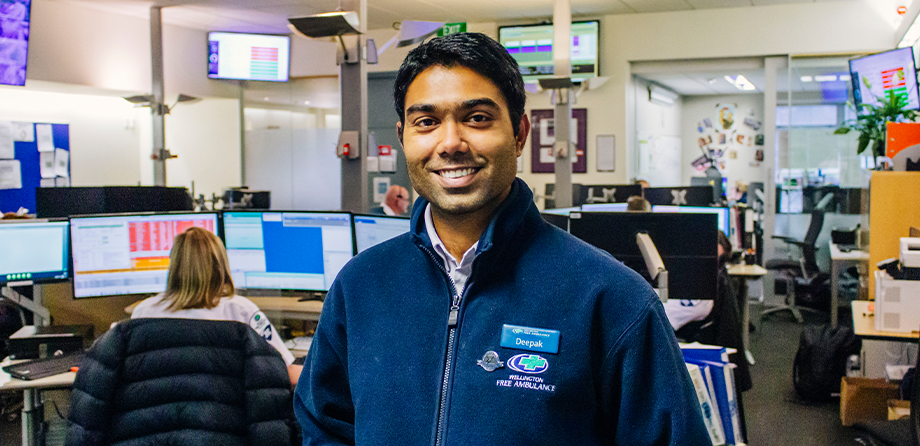 Wellington Free Ambulance Emergency Medical Dispatcher Deepak