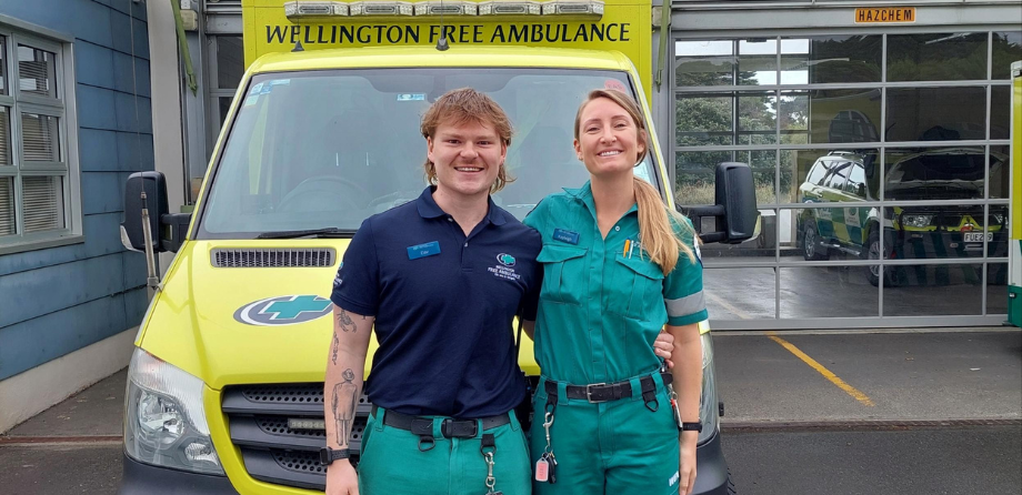 Paramedics Kayleigh and Dav