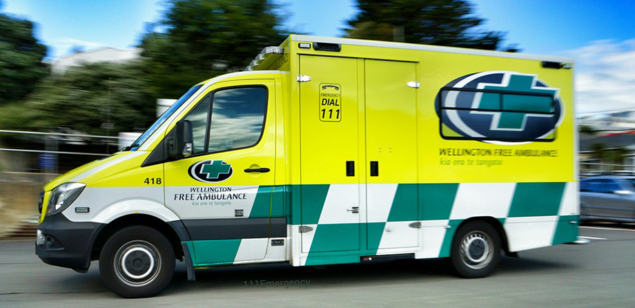 Wellington Free Ambulance vehicle